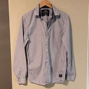 Jack & Jones Men's Blue Striped Casual Shirt